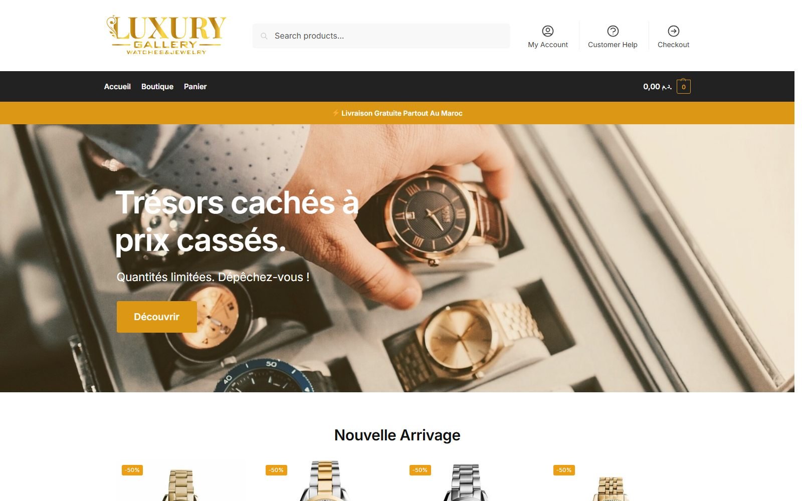 Luxury Gallery — E-commerce & Branding project by Issam Elhadj