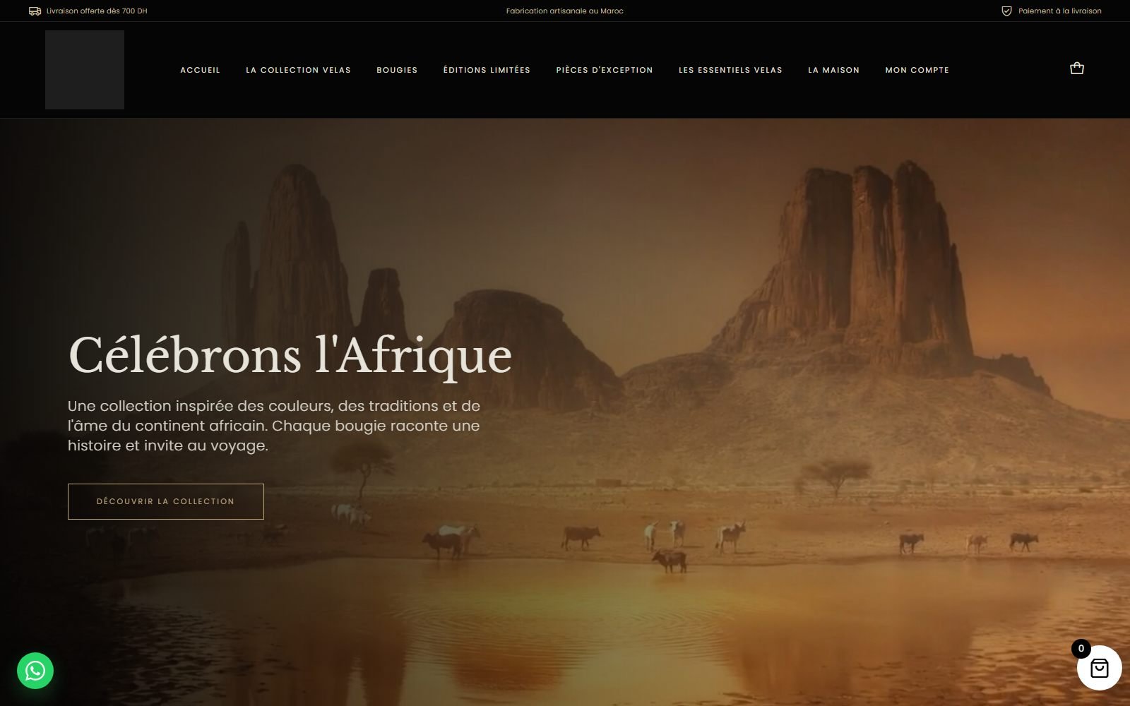 Velas — E-commerce & Branding project by Issam Elhadj